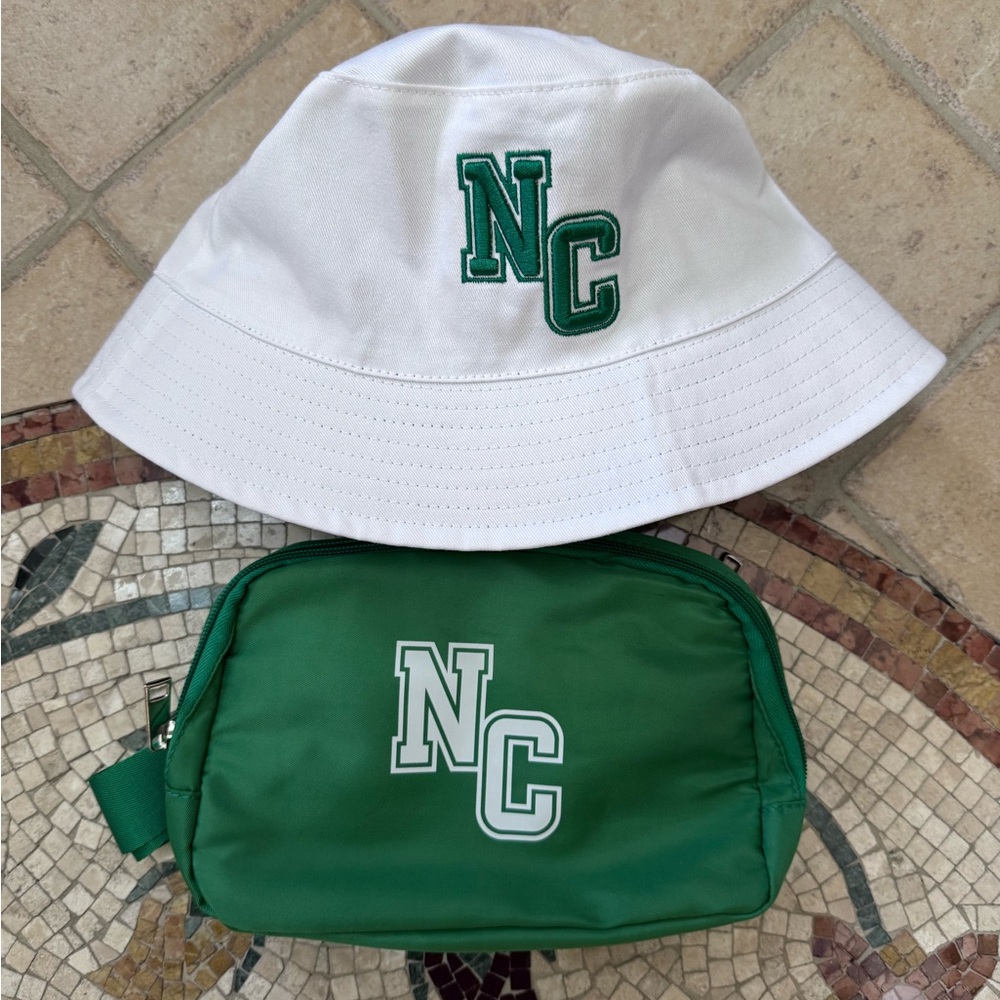 Nick Carter White and Green Hat and Belt Bag set who I am vip Backstreet Boys